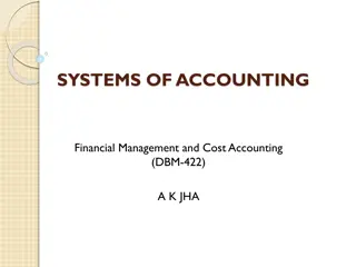 Double Entry Systems in Accounting