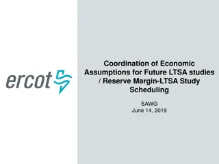 Economic Assumptions Coordination for Future LTSA Studies