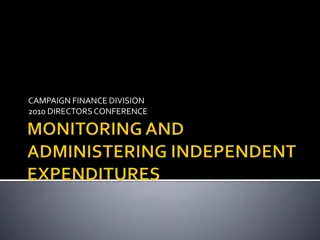 Campaign Finance Division Guidelines for Independent Expenditures
