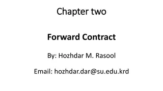 Forward Contracts in Finance