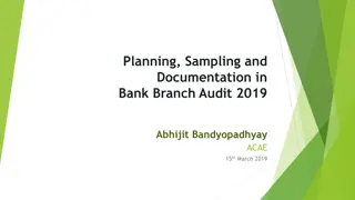 Bank Branch Audit Planning and Sampling Guide 2019