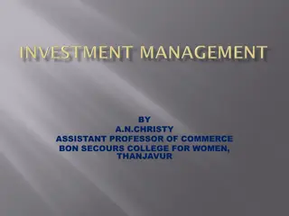 Investment Strategies and Factors Influencing Investments
