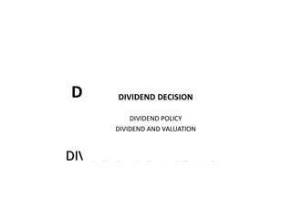 Dividend Policy and Valuation Insights for Financial Decision-Making