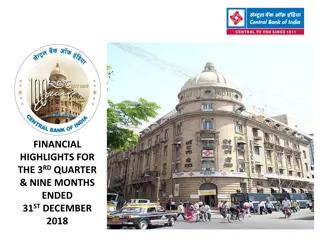 Bank Financial Highlights for Q3 & 9M Ended December 2018
