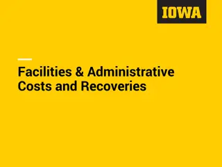 Facilities & Administrative Costs and Rate Calculation