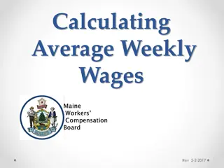 Calculating Average Weekly Wages and Maine Workers' Compensation Act