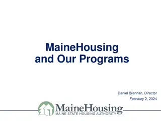 Affordable Housing Programs by MaineHousing