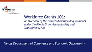 Illinois Workforce Grant Submission Requirements Overview