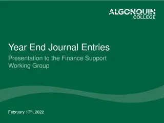 Year End Journal Entries Overview for Financial Reporting