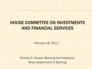 Texas Department of Banking: Regulatory Overview and Financial Supervision