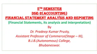 Financial Statement Analysis: Understanding the Basics