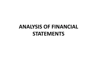 Financial Statement Analysis and Market Overview