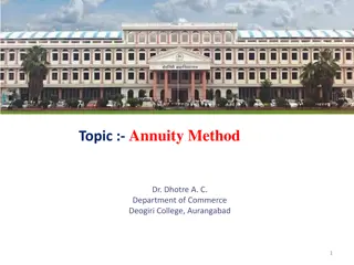 Annuity Method of Depreciation