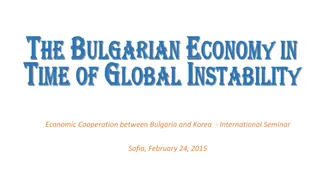 Economic Cooperation Between Bulgaria and Korea - Seminar Highlights and Macroeconomic Indicators