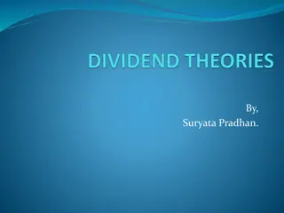 Dividend Policy Theories and Models