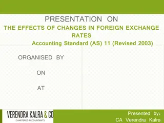 Effects of Changes in Foreign Exchange Rates as per AS 11 (Revised 2003)