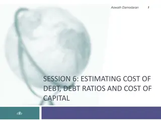 Estimating Cost of Debt and Debt Ratios