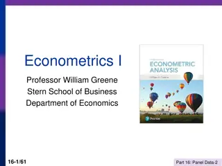 Panel Data Analysis in Econometrics