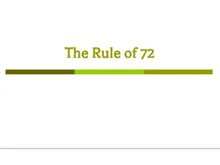 The Rule of 72 and its Financial Significance
