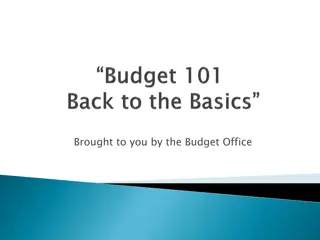 Budget Transfers and Journal Entries