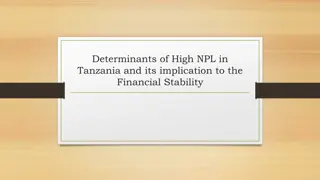 High NPL Determinants in Tanzania for Financial Stability