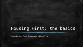 Housing First: Key Principles and Evidence