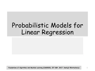 Probabilistic Formulation in Linear Regression: Foundations and Algorithms