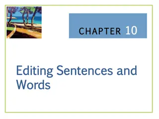 Mastering Sentence Editing: Effective Strategies for Clear Communication