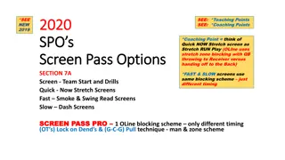 Effective Strategies for Screen Pass Options and Tactical Skill Development