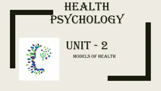 Models of Health in Health Psychology