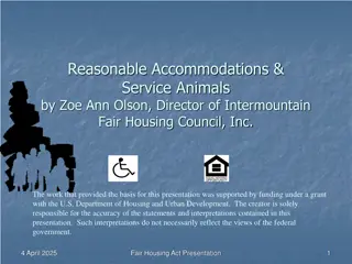 Fair Housing Act: Accommodations for Disabilities