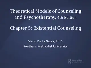 Existential Counseling: Philosophical Foundations and Psychological Practice