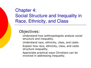 Social Structure and Inequality in Race, Ethnicity, and Class