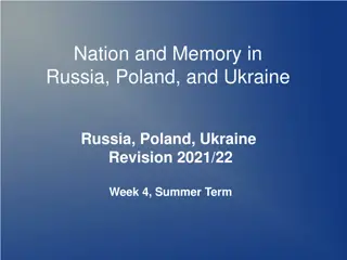 Nation and Memory in Russia, Poland, and Ukraine: A Comparative Study