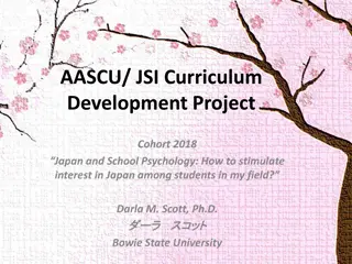Stimulating Interest in Japan: Curriculum Development Project Cohort 2018 Insights
