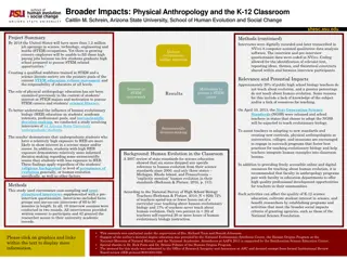 Enhancing STEM Education Through Human Evolutionary Biology Exposure