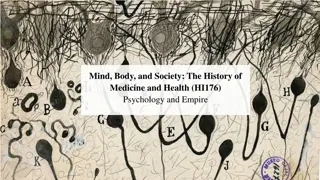 History of Medicine and Health: Racism, Mental Health, and Psychiatry