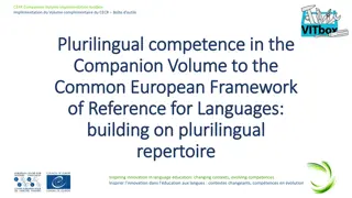 Plurilingual Competence in Language Education