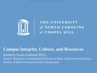 Ethics and Integrity in Campus Culture and Resources