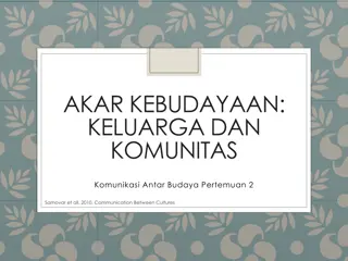 Cultural Differences and Deep Structures in Communication