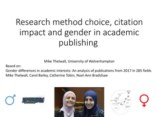 Unveiling Academic Publishing Trends: Gender Disparities in Research Method Choice