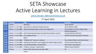 Active Learning Strategies for Student Engagement