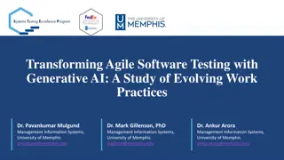 Enhancing Agile Software Testing with Generative AI