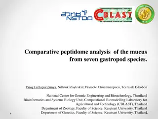 Comparative Peptidome Analysis of Gastropod Mucus