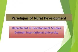 Exploring Modernization Theory in Rural Development Studies