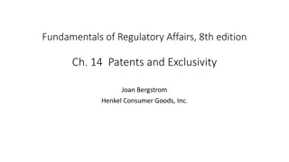Patents and Exclusivity in Regulatory Affairs