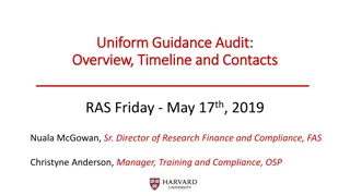 Overview of Uniform Guidance Audit Process for Non-Profit Organizations