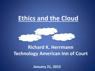 Cloud Computing: Ethical Considerations and Obligations