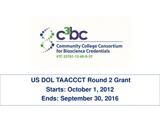 Improving Workforce Training Programs Through DOL TAACCCT Round 2 Grant