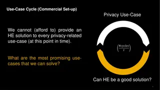 Promising Solutions for Privacy-Related Use Cases